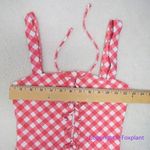 ONIA NEW Raquel Barbiecore pink gingham check raquel one piece swimsuit, size S Photo 3