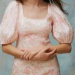 Laura Ashley Urban Outfitters x Paisley Pink Mel Puff Sleeve Dress Photo 0