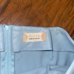 Altar'd State  Sky Blue mini Skirt faux leather with front slit size medium Photo 6