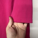 Lands' End Women’s Lands’ End Polo Tunic Top Pink Contrast Collar Long Sleeve Size M Photo 7