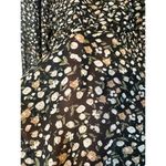 Flawless  Black Multi Color Floral Bow Front Long Sleeve Dressy Blouse Women Sz L Photo 6