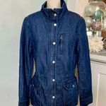 Talbots Denim Field Jacket Jean Jacket Medium Photo 3