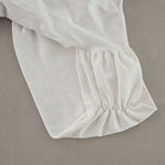 ZARA  Ruched White Wrap Bodysuit Size S Photo 6