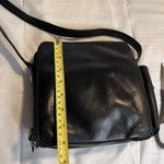 Vintage PERLINA New York‎ Black Genuine Leather Sling Crossbody Bag EUC Photo 6