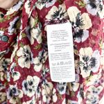 Madewell  Drawstring Ruffle Hem Top in Viola Floral Photo 7
