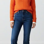 Ralph Lauren  Cable Knit Crewneck Sweater Large Orange Fisherman Preppy Academia Photo 0