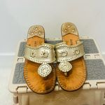 Jack Rogers Mid Wedge Gold sandal flip flop size 8 Photo 1