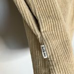 Bohme Tan Corduroy Button Up Mini Dress Size Small Long Sleeve Casual Photo 4