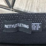 Pretty Little Thing PLT Black Textured Glitter Highwaisted Bike Short Photo 3