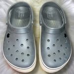 Crocs Unisex Crocband Clogs charcoal gray White Platform Photo 1