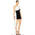 L'Academie  by Marianna Jovie Mini Dress in Black & Ivory Photo 2