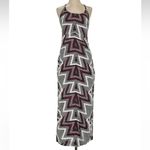 Free People  SERVES YOU RIGHT Maxi Split Aztec Bohemian Western Dress Size 0 US Photo 6