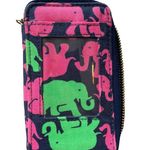 Lilly Pulitzer Lily Pulitzer Blue Green Pink Elephant Print Preppy Southern Wristlet Wallet Photo 1