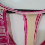Fresh Brewed M Pink Striped Swim Coverup Tank Top Size M Photo 7