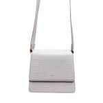 JW Pei  FAE Top Handle Crossbody Ivory Croc White Cream Photo 1
