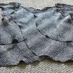 Violet+Claire  Black and Gray Patterned Blouse Photo 2