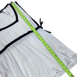 NEW Heather B Moon White / Black Trim Square Neck Knit Tank White Size M Photo 8