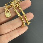 Danecraft Skeleton Pin Brooch Brushed Gold Dangle Halloween Moving Dancing Photo 13