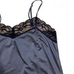 Hurley gray slip top with black lace trim Photo 3