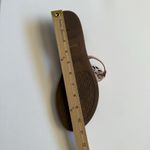 Tory Burch Mini Miller Sandals Pink Leather Logo Thong Flats Women's 10.5 Photo 3