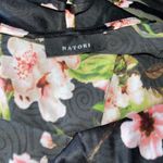 Natori ✨ Black Floral Cherry Blossom Silk Lace Babydoll Slip Dress Lingerie Med Photo 3