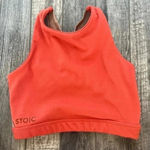Stoic women’s activewear sports bra orange and tan XS women’s athletic workout Photo 0