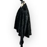 Scott McClintock Vintage Cardigan Womens Sml Black Velvet Open Front Long Sleeve Photo 1