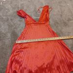 Sincerely Jules  Size Extra Small XS Pink Shiny Dress Deep V Cut NWOT Summer Photo 2