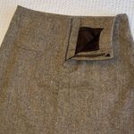 J.Crew Vintage 90s Size 8-10 Tan Wool Tweed Skirt Pencil Mini Knee Length Lined Photo 3