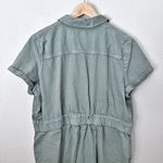 J.Crew  | Zip Front Cargo Chino Dress Army Olive Green Elastic Waist | Size 18 Photo 5