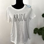 Rae Dunn White BRIDE Short Sleeve Graphic NWT Photo 3