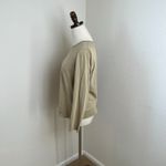 Lafayette 148 New York Women's Long Sleeve Cotton Knit Top Taupe Beige Tee J807 Tan Size M Photo 1