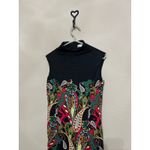 Jude Connally Dress Size Small Colorful Paisley Sleeveless Stretch Shift USA Black Photo 4