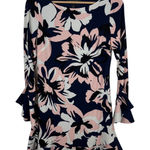 Laundry by Shelli Segal  Floral‎ Ruffle Flounce Hem Dress Size 2 Tropical Office Photo 0