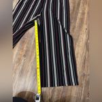 EXPRESS  Jumpsuit Womens Medium Multi Striped Empire Waist Square Neck Wide Strap Photo 3