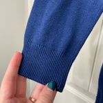 Ann Taylor EUC  women’s dark blue wool blend 3/4 sleeve button cardigan sweater S Photo 1