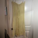 Odiva NWT Crochet Pullover Swimwear Cover Up Pants Size Large in Crème Color Photo 3