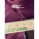 Ett:Twa by Anthropologie Burgundy Floral Satin Open Front Blazer Jacket Womens M Purple Size M Photo 12