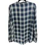 Jane and Delancey NWT  Boho Plaid Lace Up Blouse Top Size‎ Large Bohemian Peasant Photo 1