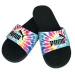 Puma Cool Cat Tie Dye Slides Rainbow Black Size 6 Photo 4