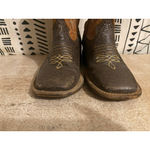 El Dorado Brown Leather Square Toe CowboBoots Western MEX 21 US Women 4 Youth 4 Size undefined Photo 4