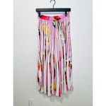 THEBE MAGUGU Pink Abstract Fish Chips Pleated Plissé Maxi Skirt Size Small Photo 14