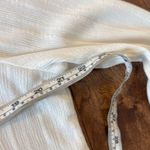 Kell Parker white crochet open coverup robe size small White Photo 6