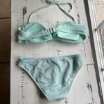 Xhilaration mint / light blue bandeau bikini set Photo 5