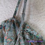 Victoria's Secret New! ruffle babydoll green flowers & metallic thread, size S Photo 9