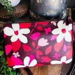 Kate Spade  Floral Triple Gusset Leather Crossbody Bag Forest Flower Print NWT Photo 2