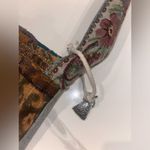 Handmade Gorgeous Boho Beaded Denim Purse with Floral Guitar Strap Festival Core Photo 5