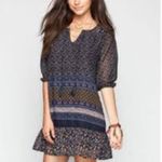 Patrons of Peace Anthropologie flowy tunic Dress, lined, 3/4 sleeve, size S Photo 1