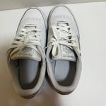 Reebok  Classic White Leather Silver Tennis Shoes 11 Photo 4