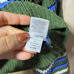 Freshman 1996 Striped Knit Sweater Green Blue White Mock Neck Cropped M Size M Photo 9
